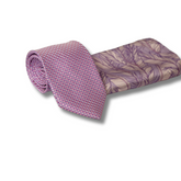 THE PINK LINK WOVEN TIE SET